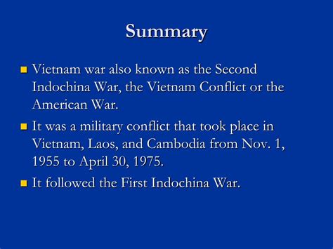 vietnam war summary